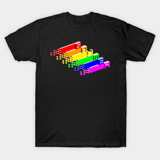 Pixel Art Gaymer T-Shirt by dmorit